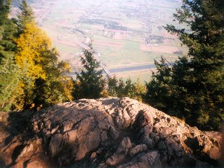 Looking south east from the peak, Sumas Mountain 1999-10.